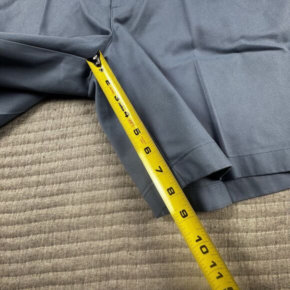 NWT LL Bean Double L Short Men 34 Blue Chino 8" Flat Front Golf Outdoor - Picture 3 of 8